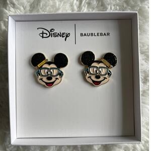 Disney BaubleBar Mickey Mouse Stud Earrings Pencil Teacher NEW Work School